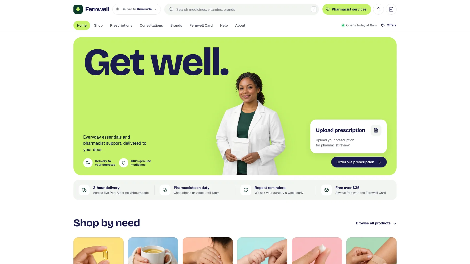 Green Pharmacy Storefront result preview