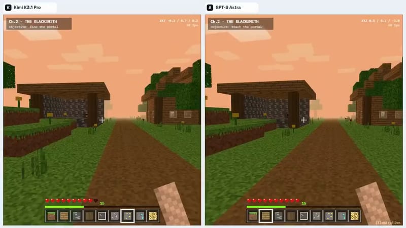 Browser Block Game: Kimi vs Astra result preview