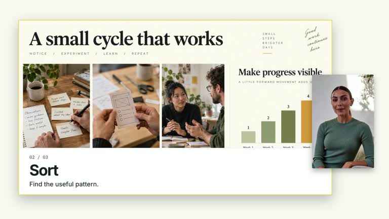 CreatorMotion · Slide Focus Presenter result preview