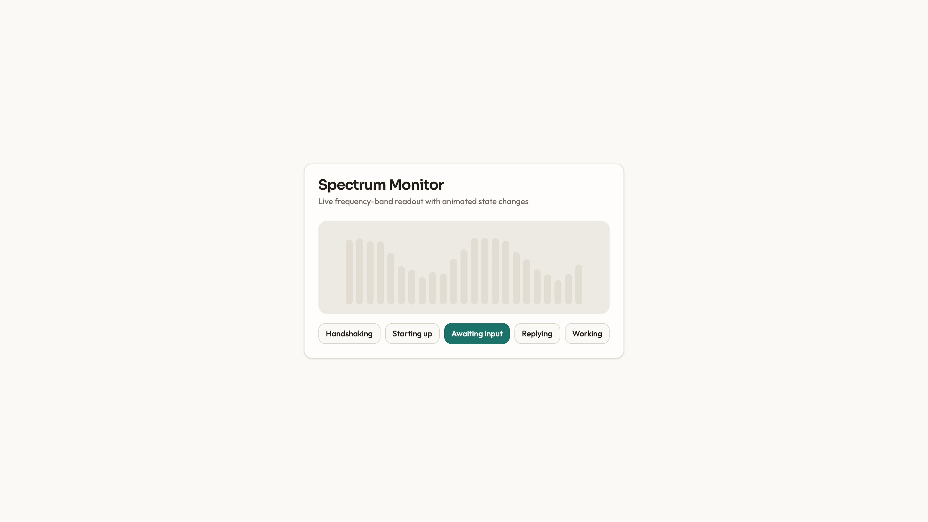 Spectrum Monitor Chart result preview
