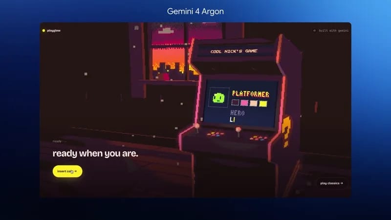 Generate a Personalized Retro Arcade Game result preview