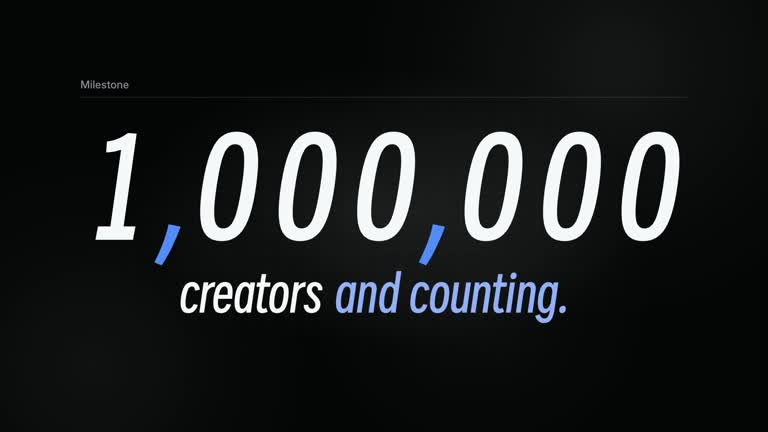 LaunchMotion · Million Milestone result preview