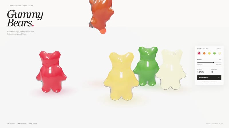 Gummy Bear Collision Simulation result preview