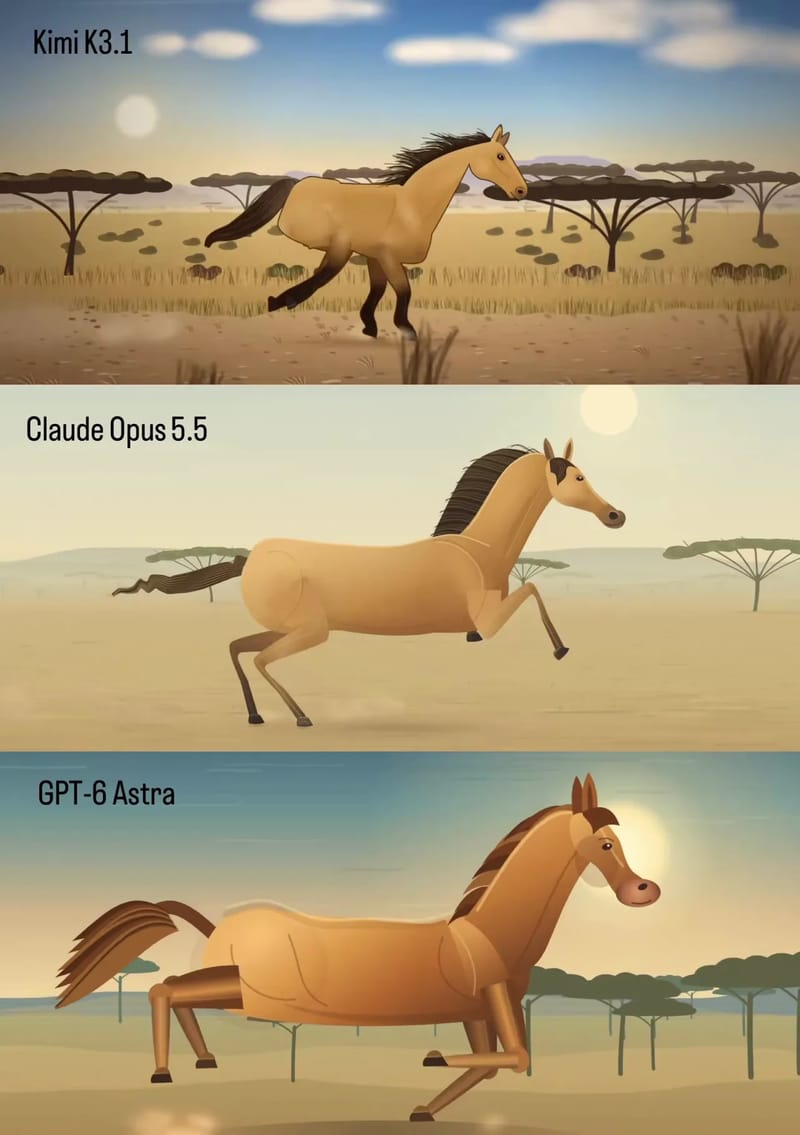 Galloping Horse: Three Models result preview