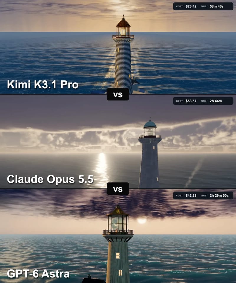 Lighthouse in the Waves: Three Models result preview