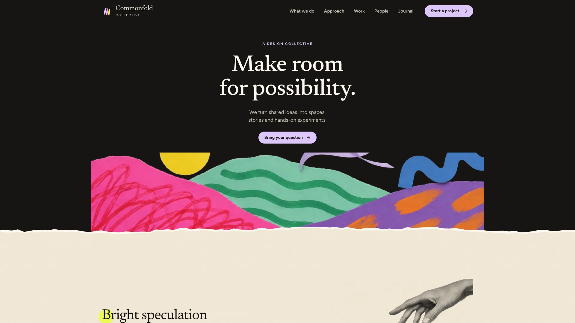 Cut-Paper Collective Site result preview
