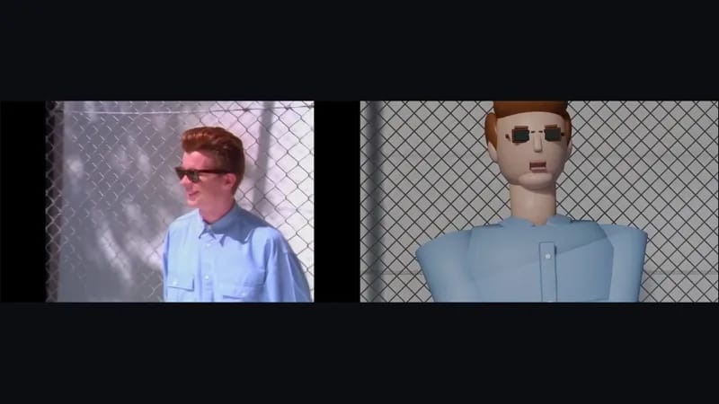 Rickroll result preview