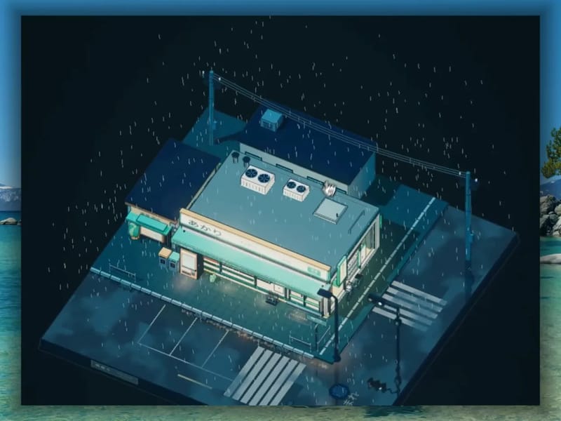 Convenience Store on a Rainy Night result preview