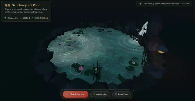 Koi pond result preview