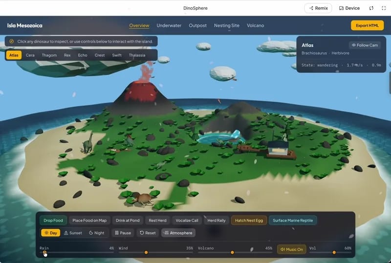 Dinosaur island result preview
