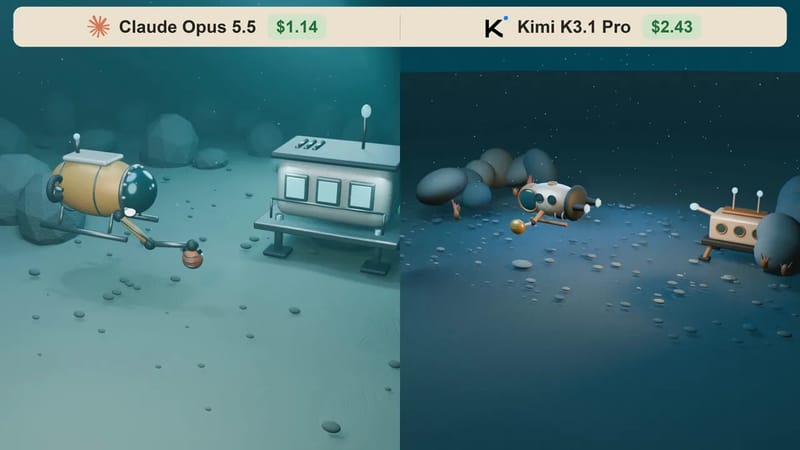 Undersea Research Station: Kimi vs Opus result preview