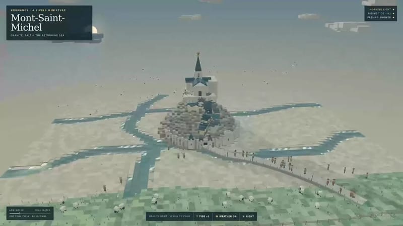 Voxel Mont-Saint-Michel with Tides result preview