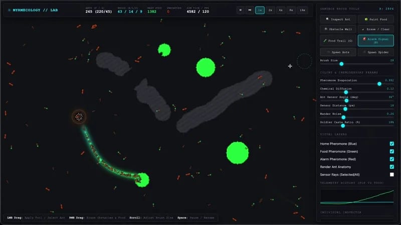 Ant colony result preview