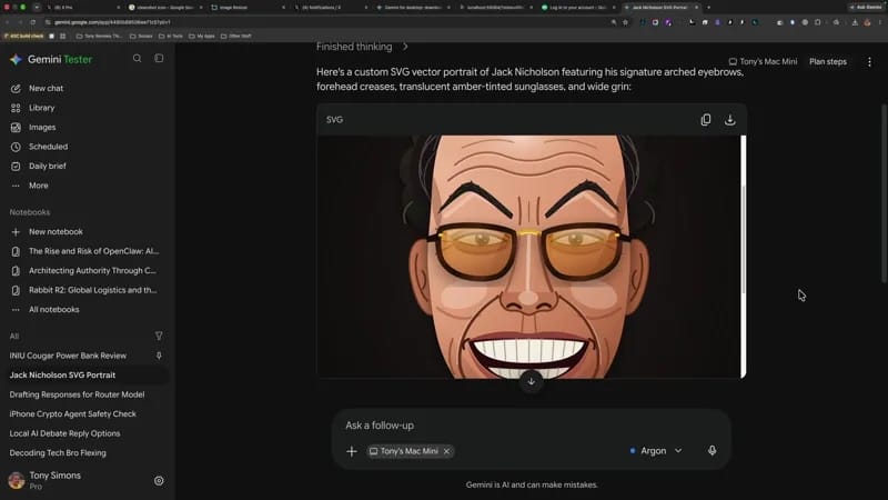 Jack Nicholson SVG portrait result preview