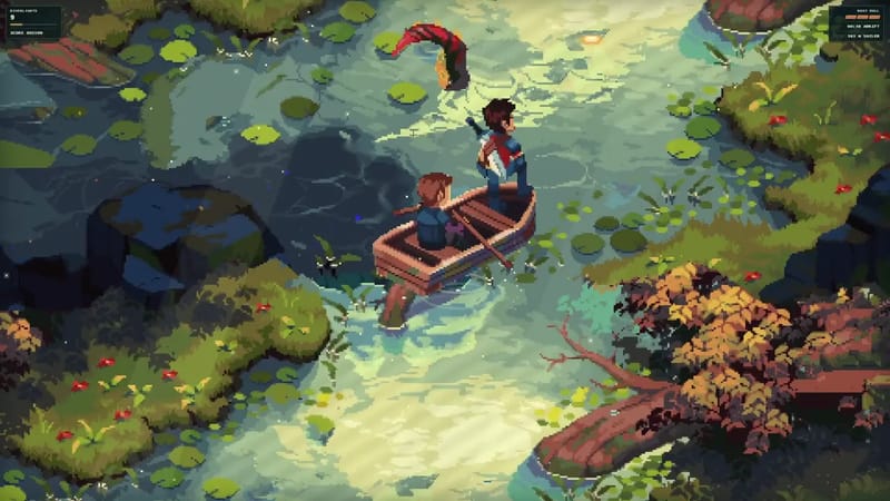 Voxel Boat Game through Golden Woods result preview