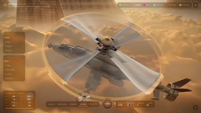 Battle helicopter result preview