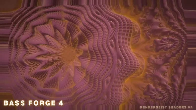 Bass Forge 4 — audio-reactive visualizer result preview