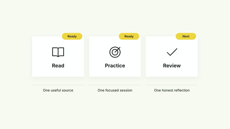 CreatorMotion · Card Row Status Badges result preview