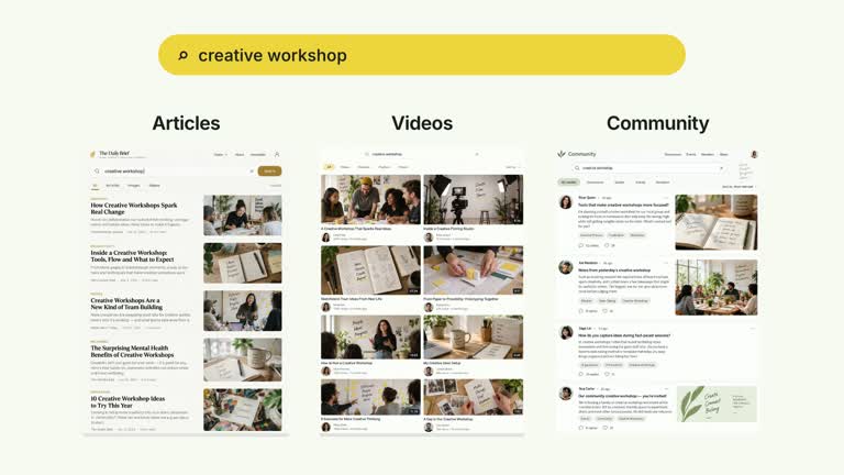 CreatorMotion · One Query Multiple Screens result preview