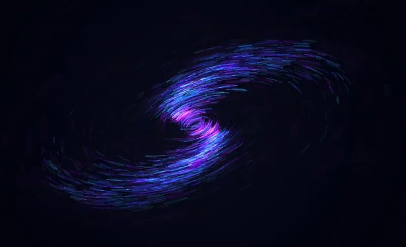 Galaxy painted with code result preview