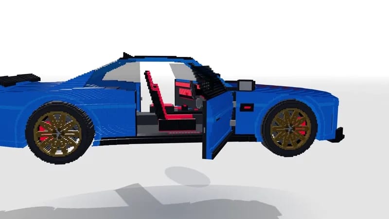 Voxel BMW M4 CS Flying in the Air result preview
