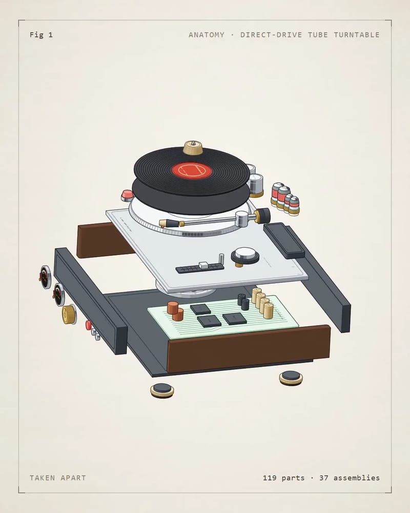 Isometric SVG Tube Turntable result preview