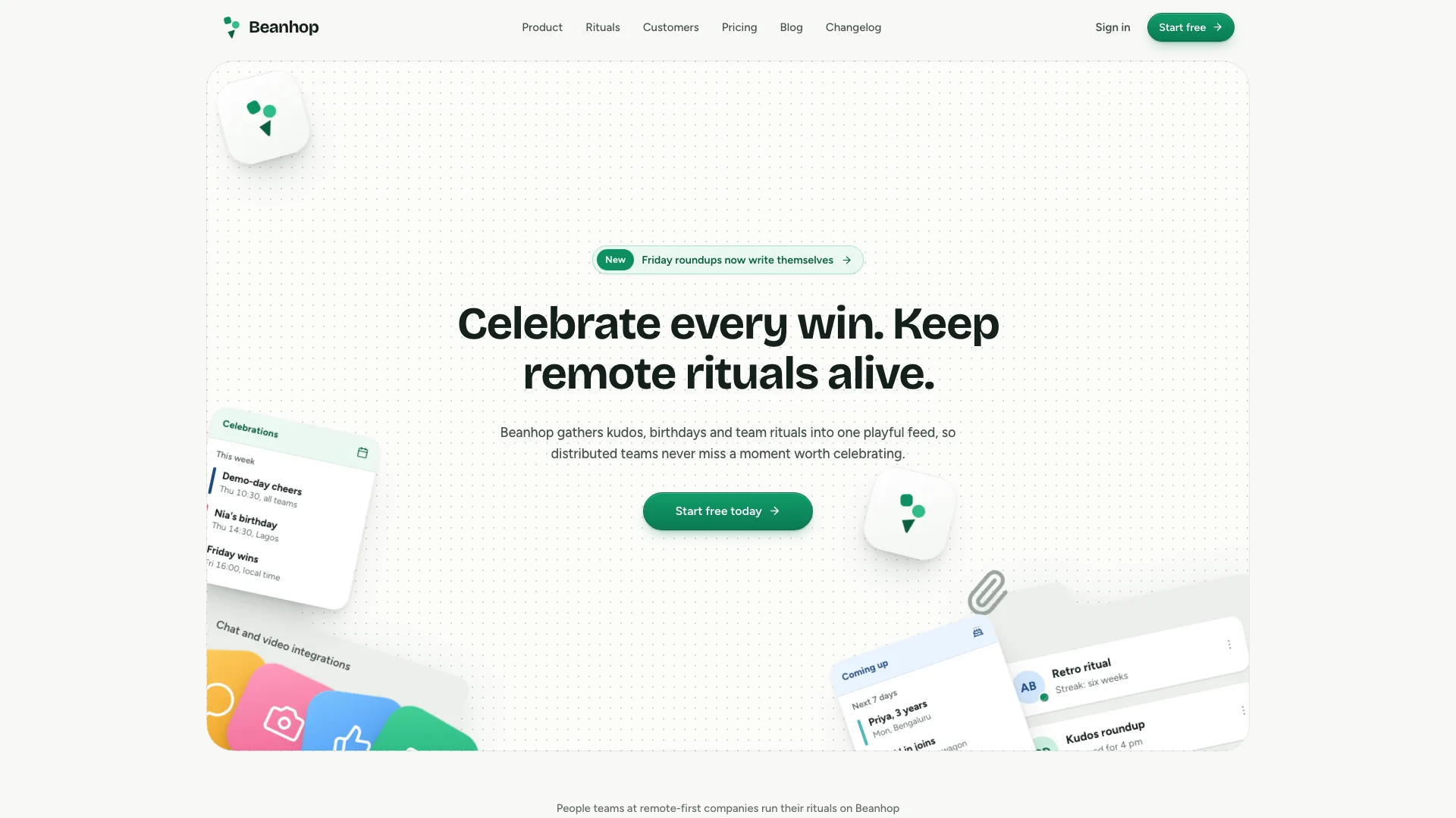 Confetti Marketing Landing result preview