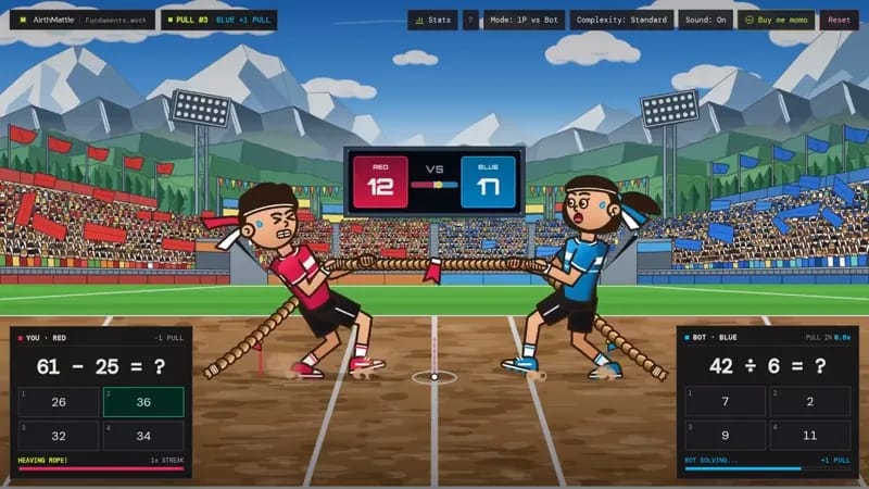 AirthMattle: Mental Math Duel result preview