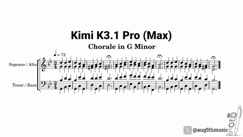 Bach Chorale in G Minor result preview