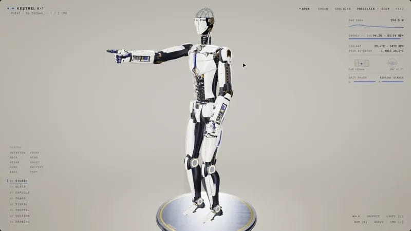 Kestrel K1 Humanoid Robot result preview
