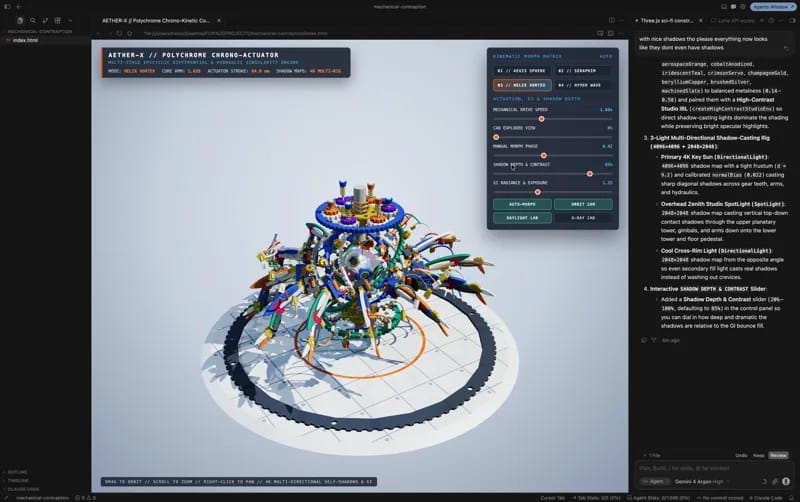Complex mechanism result preview