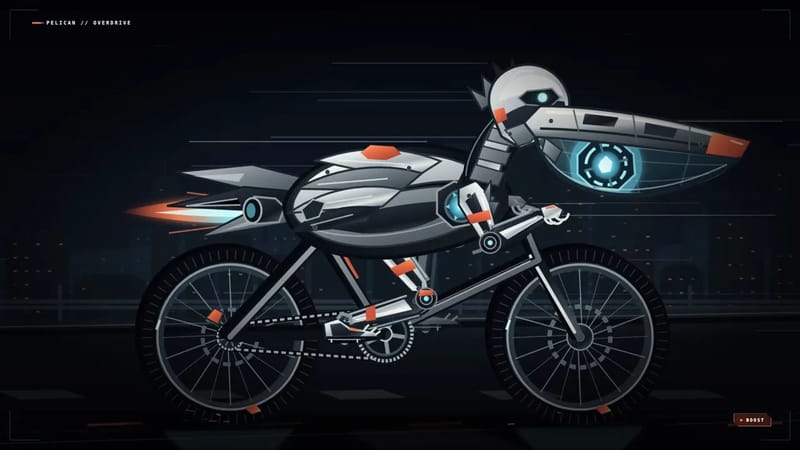 Mechanical Pelican on a Bicycle result preview