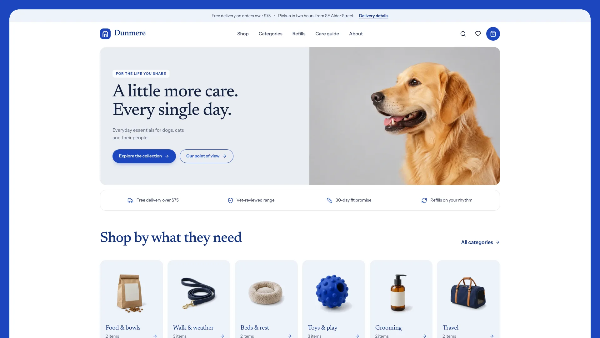 Royal Blue Pet Store result preview